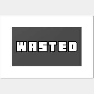 Wasted - In White Posters and Art